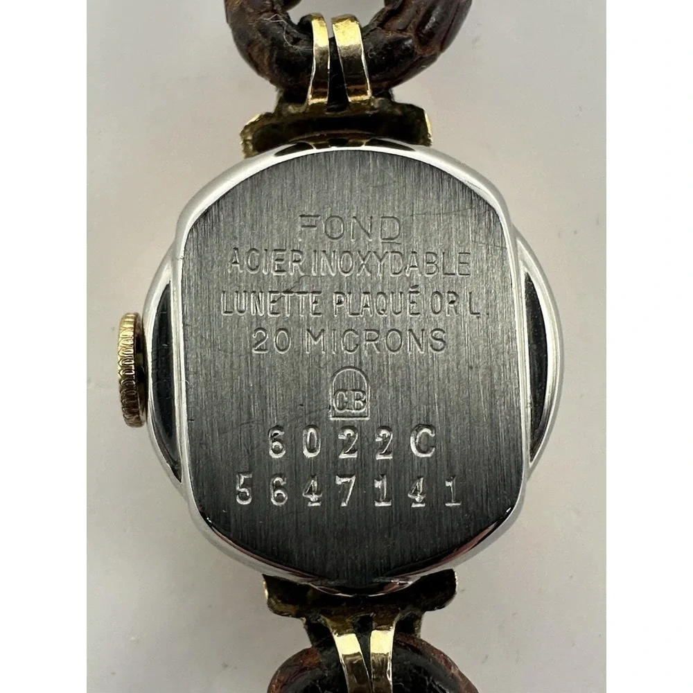 Doxa Ladies Watch Gold Plated Vintage Mechanical‎ 17MM 6.75